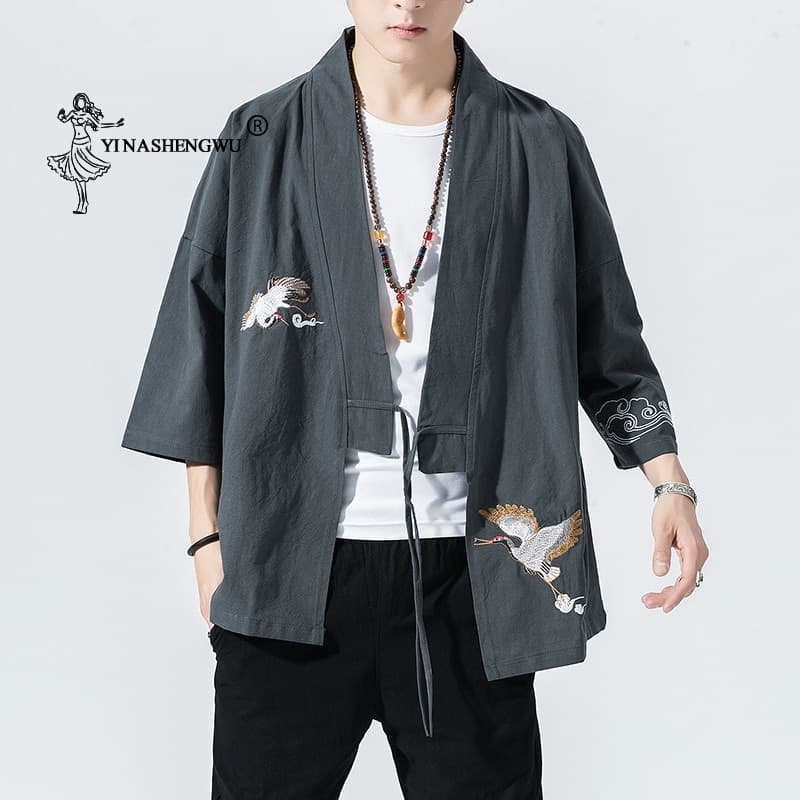 Hemp Blend Kimono Shirt – Japanoscope