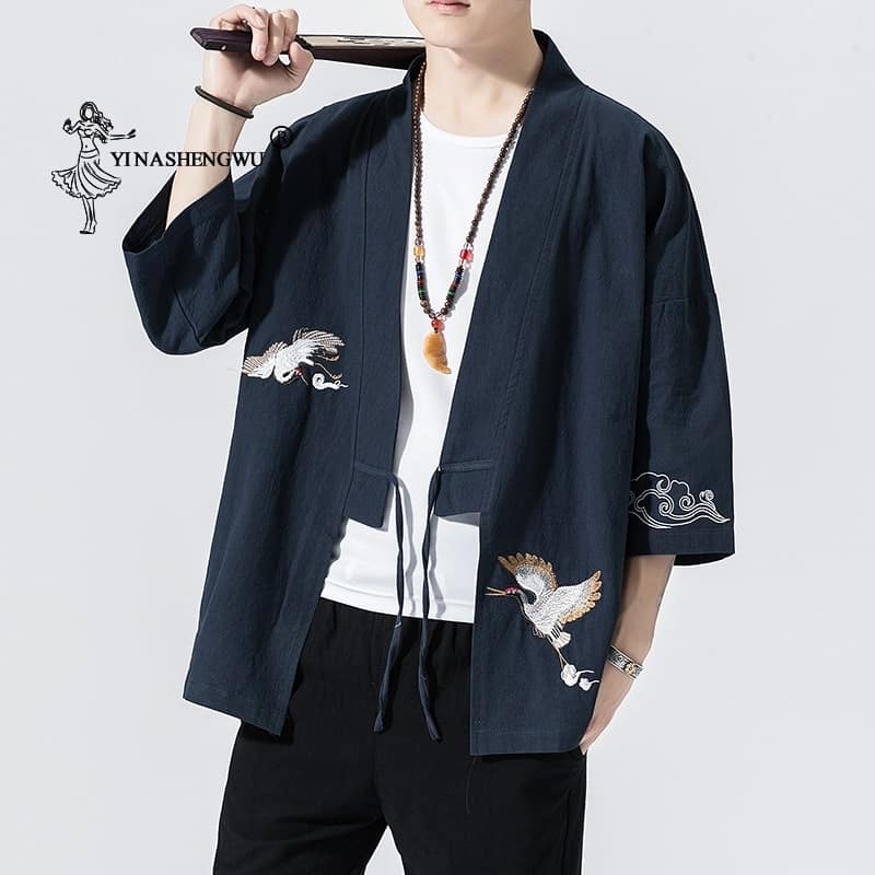 Hemp Blend Kimono Shirt – Japanoscope