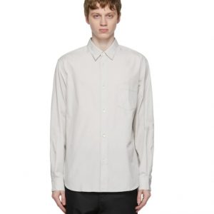 COMME DES GARÇONS HOMME Grey Broadcloth Shirt
